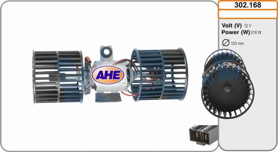 AHE 302.168 - Ventilatore abitacolo autozon.pro