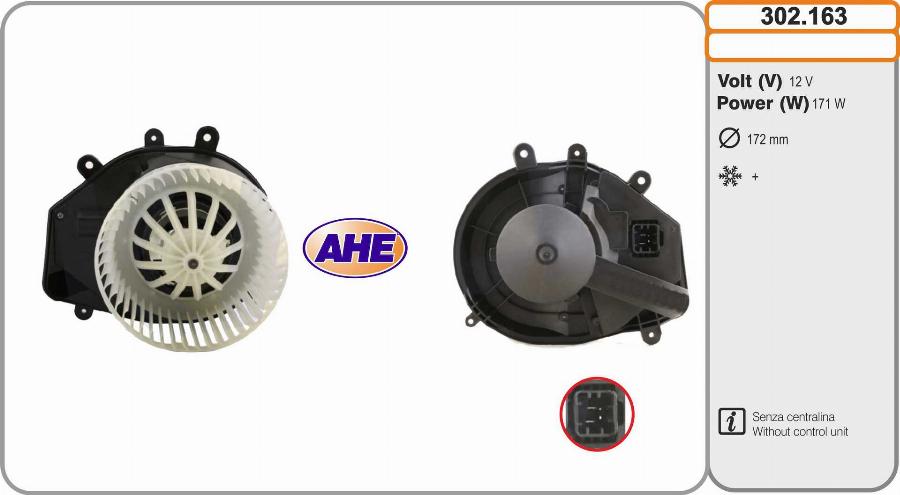 AHE 302.163 - Ventilatore abitacolo autozon.pro