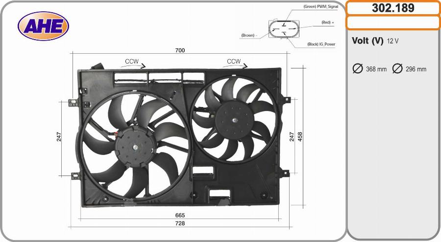 AHE 302.189 - Ventola, Raffreddamento motore autozon.pro