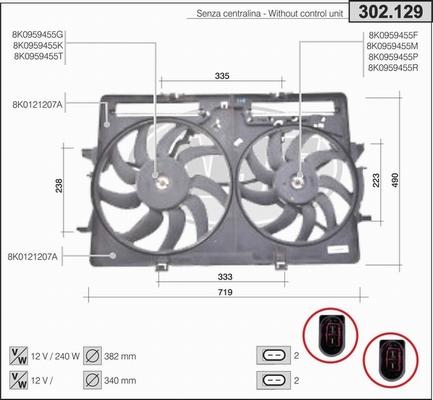 AHE 302.129 - Ventola, Raffreddamento motore autozon.pro