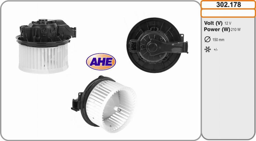 AHE 302.178 - Ventilatore abitacolo autozon.pro