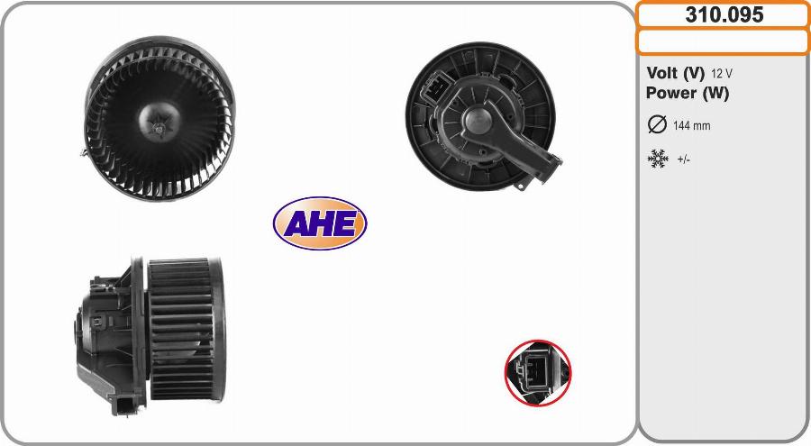 AHE 310.095 - Ventilatore abitacolo autozon.pro