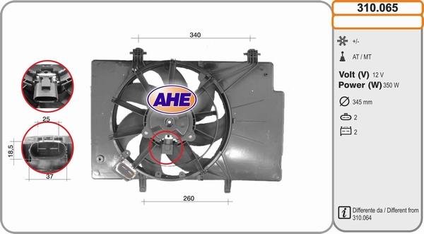 AHE 310.065 - Ventola, Raffreddamento motore autozon.pro