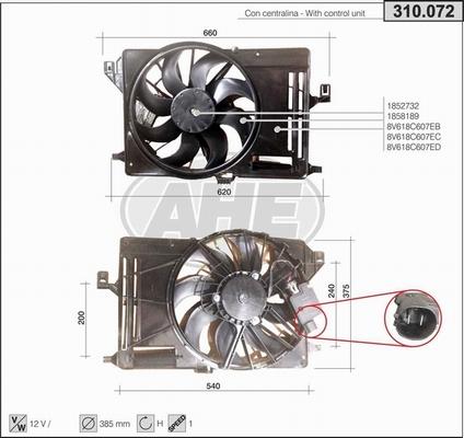 AHE 310.072 - Ventola, Raffreddamento motore autozon.pro