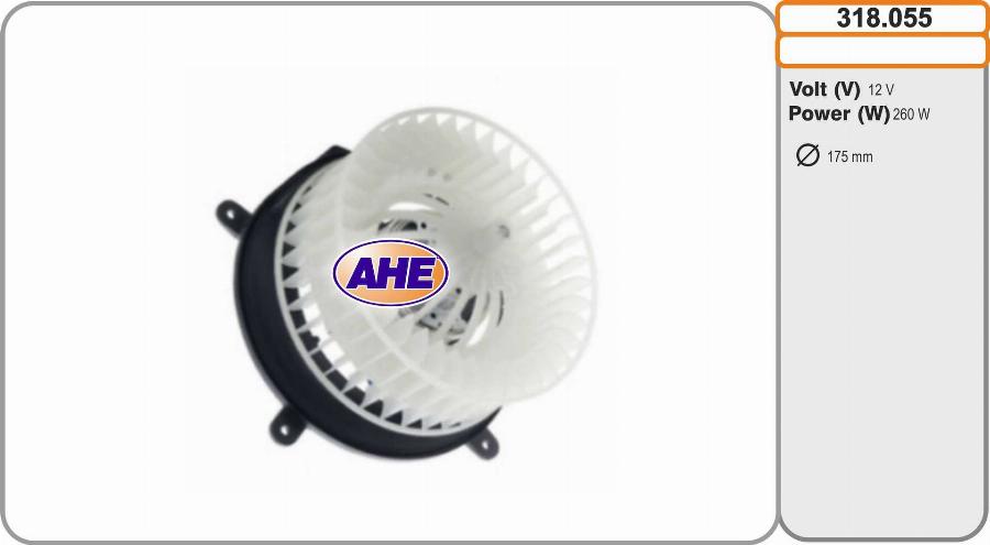 AHE 318.055 - Ventilatore abitacolo autozon.pro