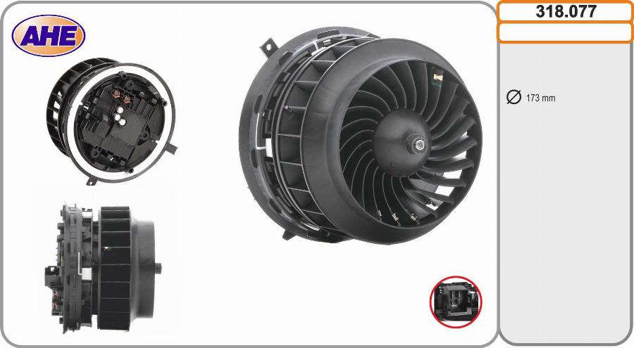 AHE 318.077 - Ventilatore abitacolo autozon.pro