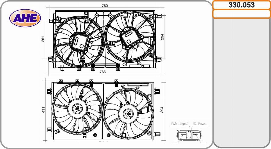 AHE 330.053 - Ventola, Raffreddamento motore autozon.pro