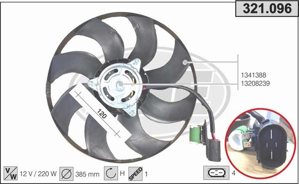 AHE 321.096 - Ventola, Raffreddamento motore autozon.pro