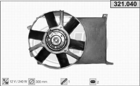 AHE 321.040 - Ventola, Raffreddamento motore autozon.pro