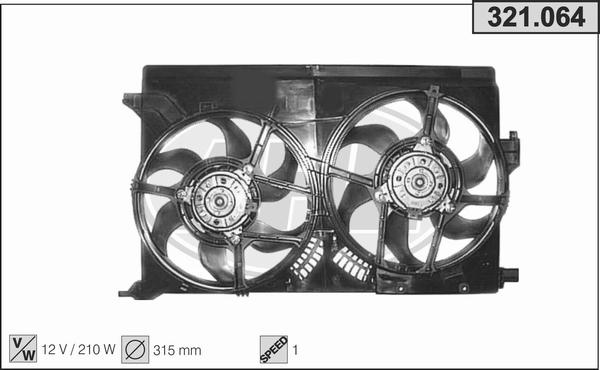 AHE 321.064 - Ventola, Raffreddamento motore autozon.pro