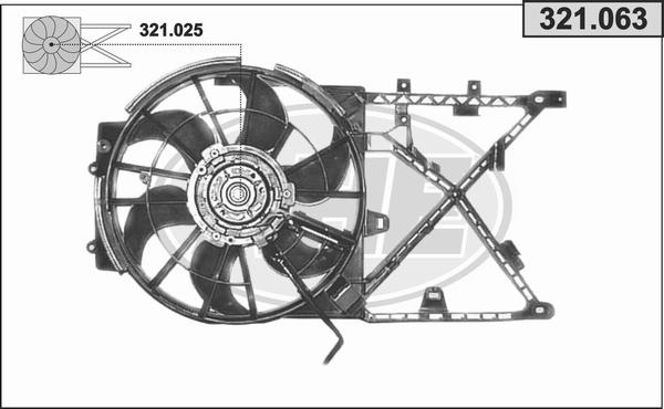 AHE 321.063 - Ventola, Raffreddamento motore autozon.pro