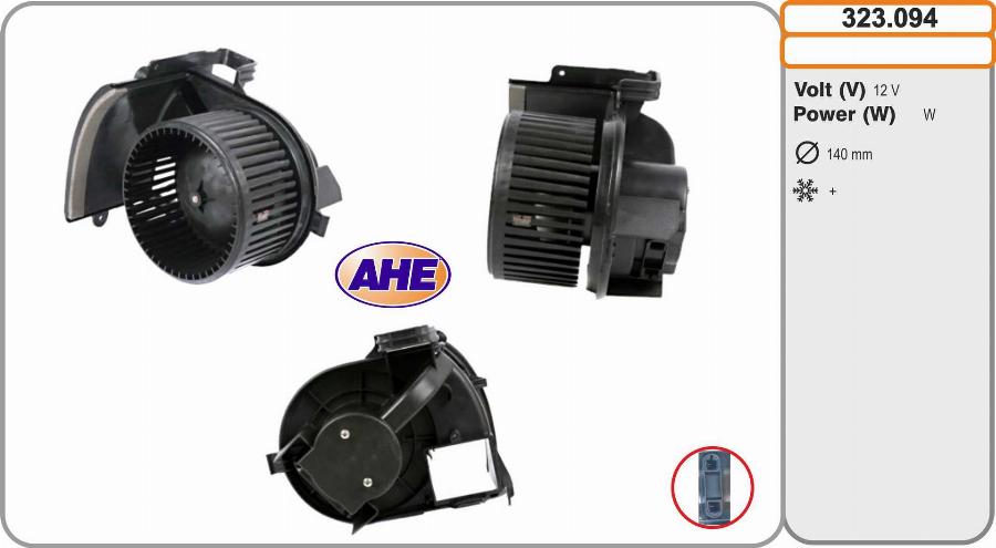 AHE 323.094 - Ventilatore abitacolo autozon.pro