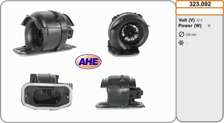 AHE 323.092 - Ventilatore abitacolo autozon.pro