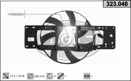 AHE 323.048 - Ventola, Raffreddamento motore autozon.pro