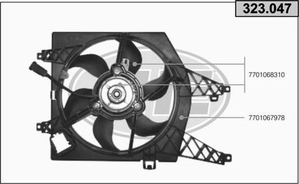 AHE 323.047 - Ventola, Raffreddamento motore autozon.pro