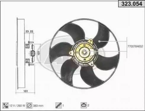 AHE 323.054 - Ventola, Raffreddamento motore autozon.pro