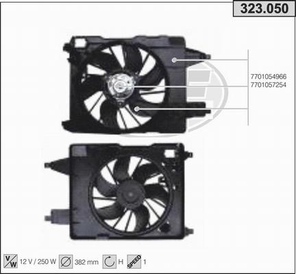 AHE 323.050 - Ventola, Raffreddamento motore autozon.pro