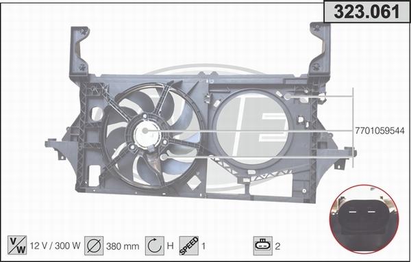 AHE 323.061 - Ventola, Raffreddamento motore autozon.pro