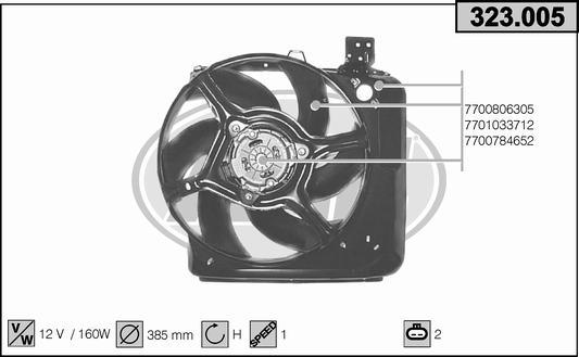 AHE 323.005 - Ventola, Raffreddamento motore autozon.pro