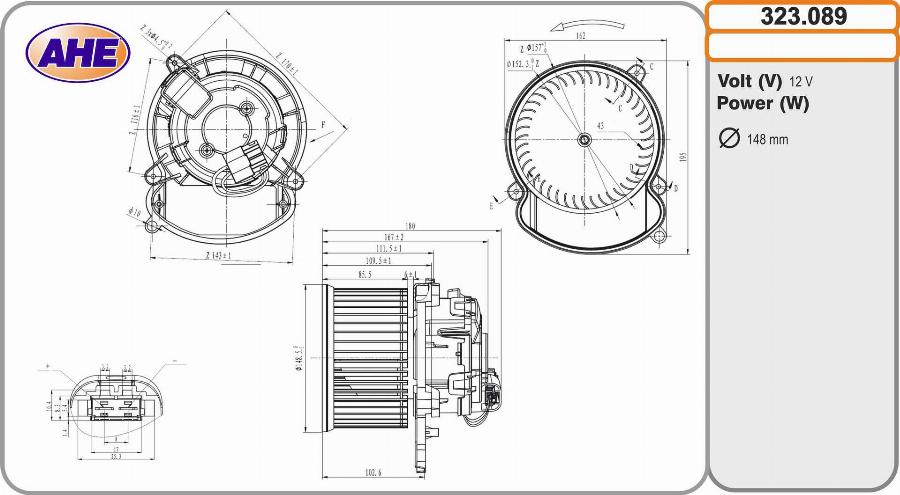 AHE 323.089 - Ventilatore abitacolo autozon.pro