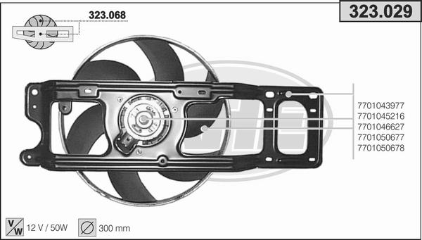 AHE 323.029 - Ventola, Raffreddamento motore autozon.pro