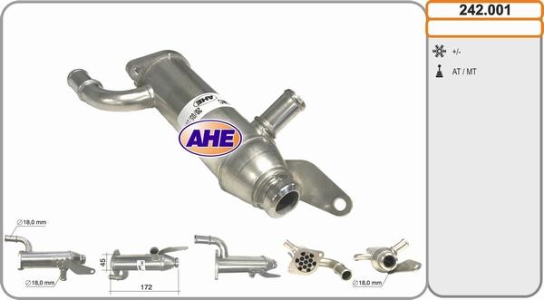 AHE 242.001 - Radiatore, Ricircolo gas scarico autozon.pro