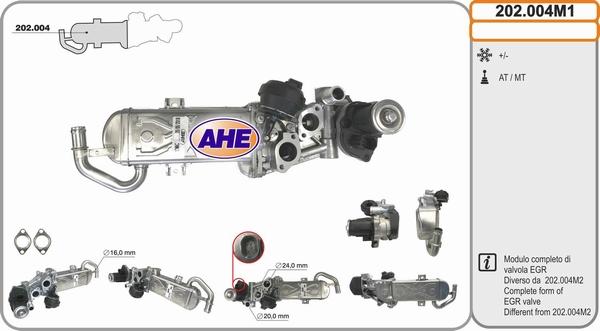 AHE 202.004M1 - Radiatore, Ricircolo gas scarico autozon.pro