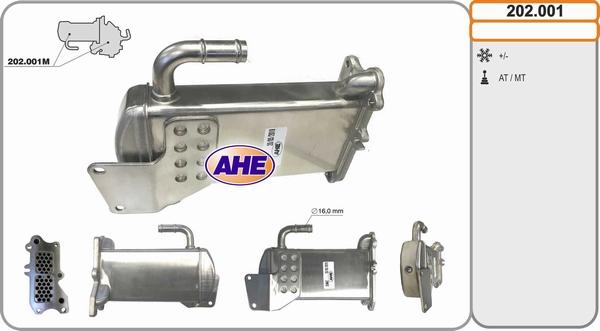 AHE 202.001 - Radiatore, Ricircolo gas scarico autozon.pro