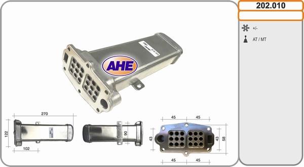 AHE 202.010 - Radiatore, Ricircolo gas scarico autozon.pro