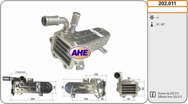 AHE 202.011 - Radiatore, Ricircolo gas scarico autozon.pro