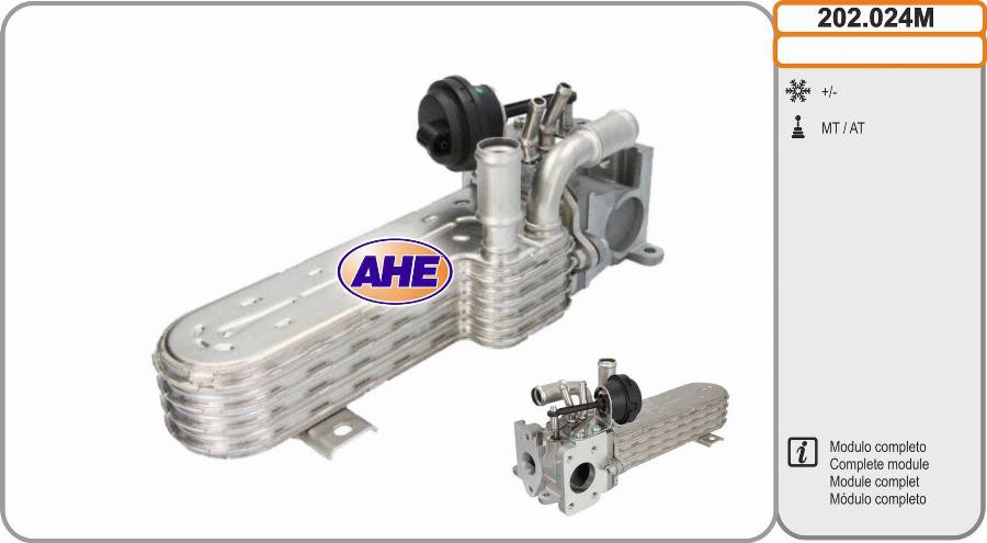 AHE 202.024M - Radiatore, Ricircolo gas scarico autozon.pro