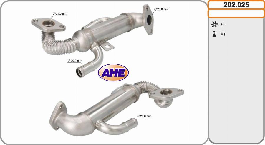 AHE 202.025 - Radiatore, Ricircolo gas scarico autozon.pro