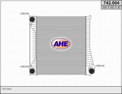 AHE 742.004 - Intercooler autozon.pro