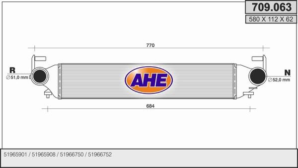 AHE 709.063 - Intercooler autozon.pro