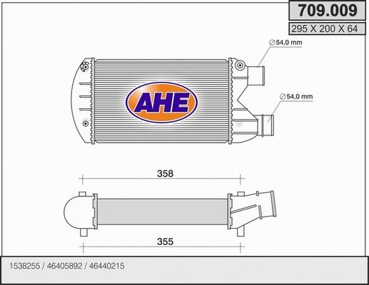 AHE 709.009 - Intercooler autozon.pro