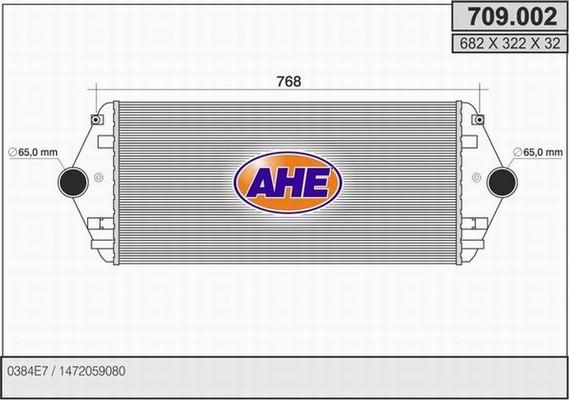 AHE 709.002 - Intercooler autozon.pro