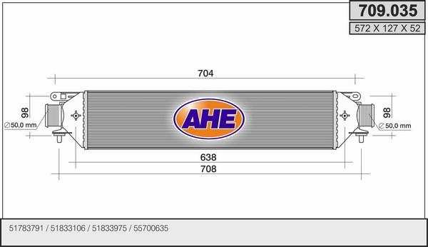 AHE 709.035 - Intercooler autozon.pro