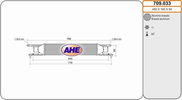 AHE 709.033 - Intercooler autozon.pro