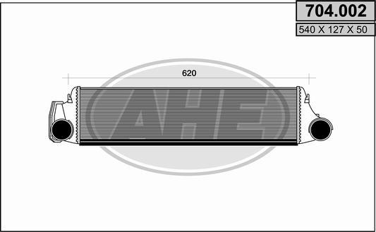 AHE 704.002 - Intercooler autozon.pro