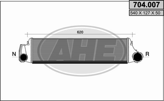 AHE 704.007 - Intercooler autozon.pro