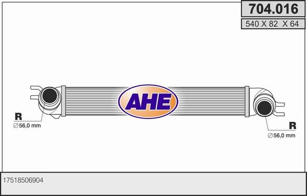 AHE 704.016 - Intercooler autozon.pro