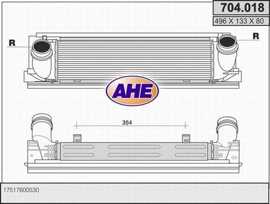 AHE 704.018 - Intercooler autozon.pro