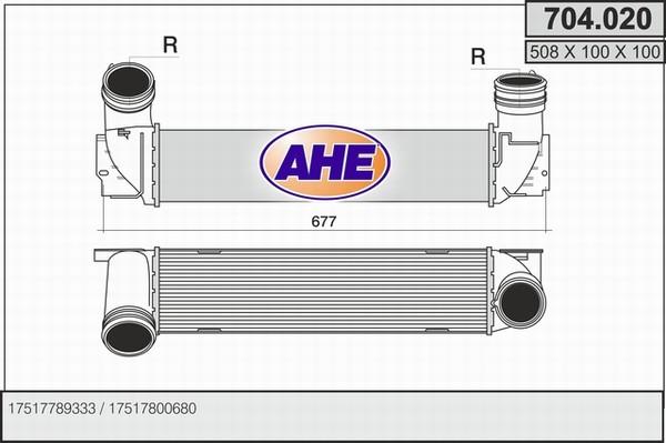 AHE 704.020 - Intercooler autozon.pro