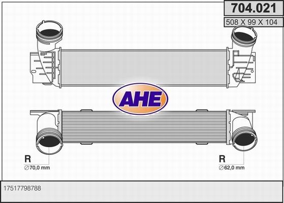 AHE 704.021 - Intercooler autozon.pro