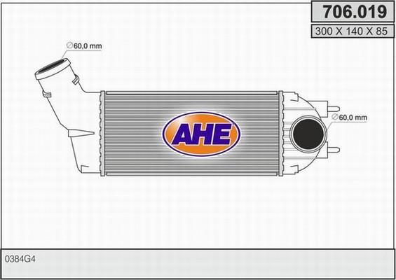 AHE 706.019 - Intercooler autozon.pro