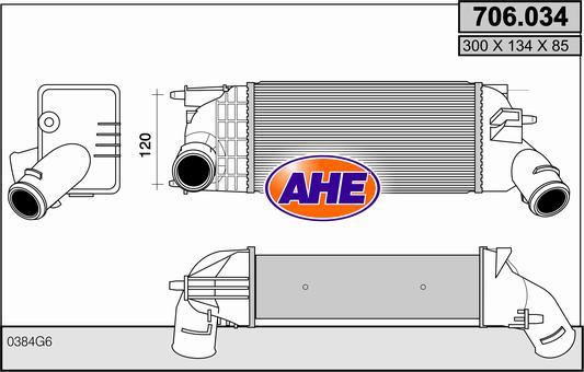 AHE 706.034 - Intercooler autozon.pro