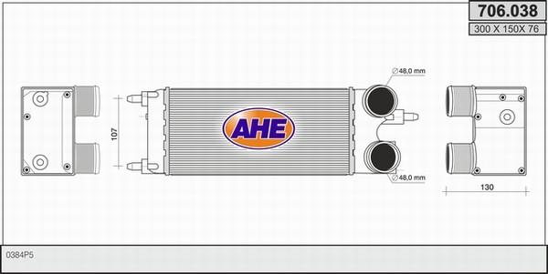 AHE 706.038 - Intercooler autozon.pro