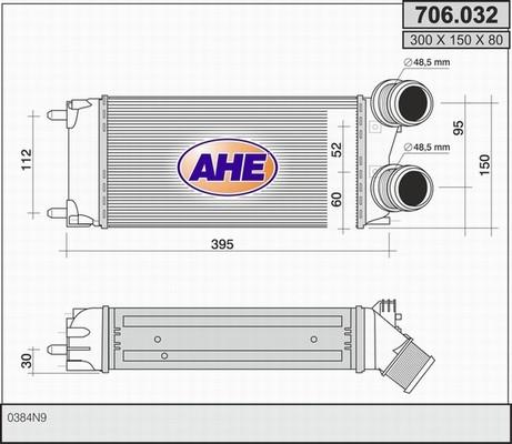 AHE 706.032 - Intercooler autozon.pro