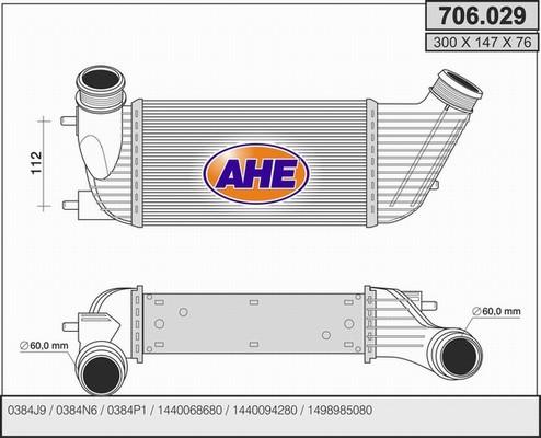 AHE 706.029 - Intercooler autozon.pro