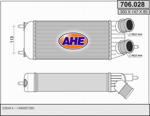 AHE 706.028 - Intercooler autozon.pro